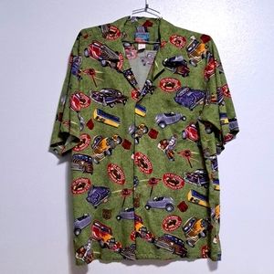 Vintage Cars Shirt Joe Kealoha's XXL button front